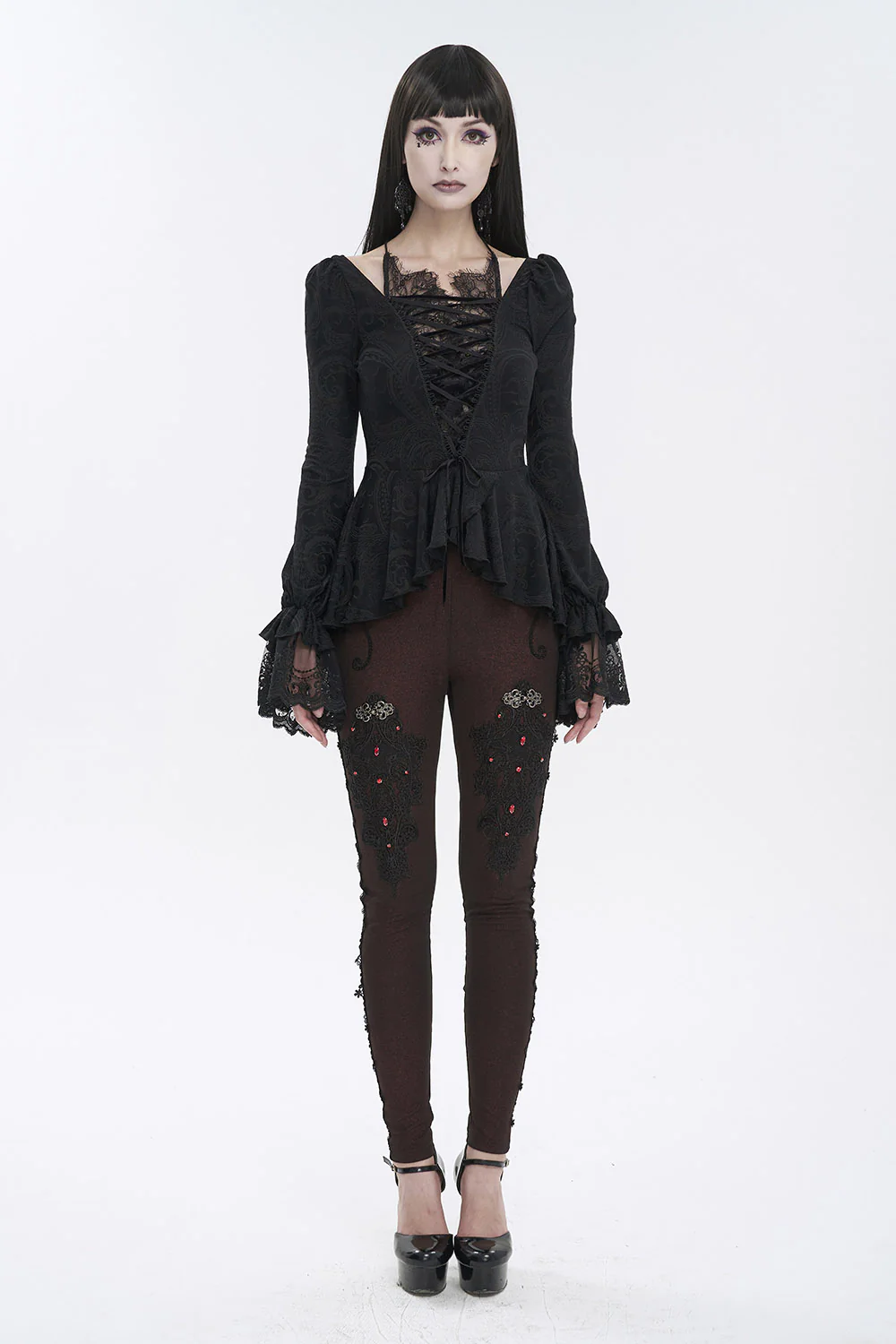 Romantic Goth Ruffles Top - Image 3