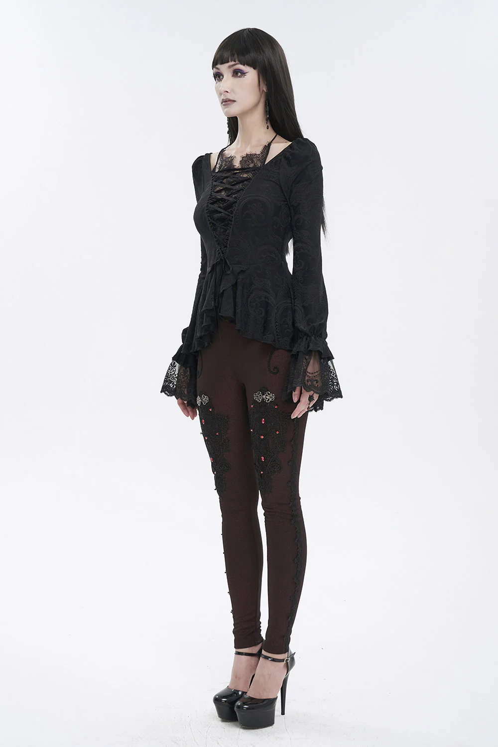 Romantic Goth Ruffles Top - Image 5