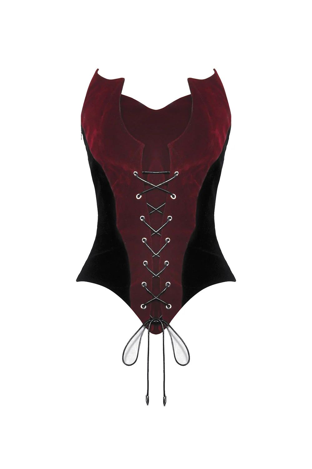 Romantic Goth Velvet Corset Top - Image 7