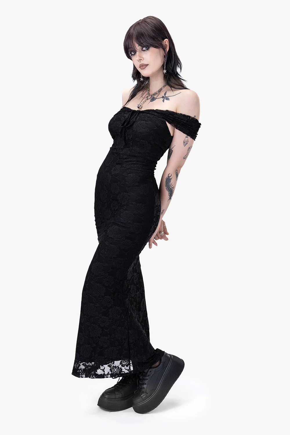 Rosaline Maxi Lace Dress - Image 3
