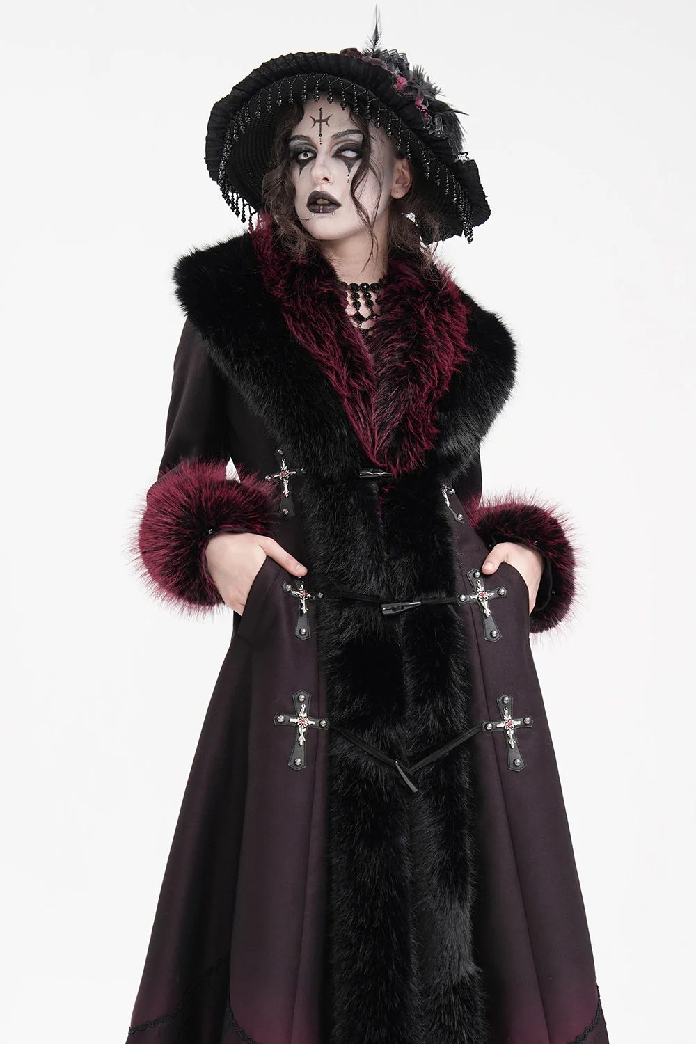 Rose Funeral Victorian Hat - Image 12
