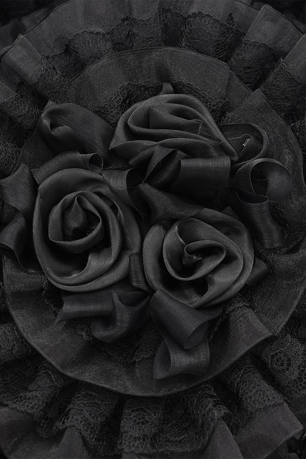Rosegarden Funeral Veiled Hat - Image 10