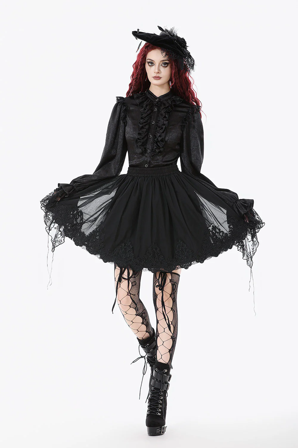 Roseveil Mesh Mini Skirt