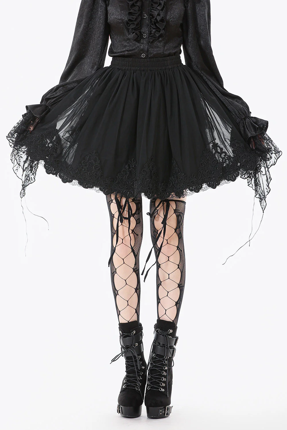 Roseveil Mesh Mini Skirt - Image 4