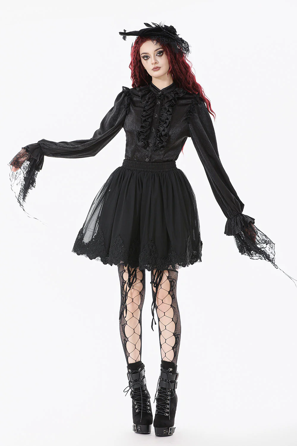 Roseveil Mesh Mini Skirt - Image 5