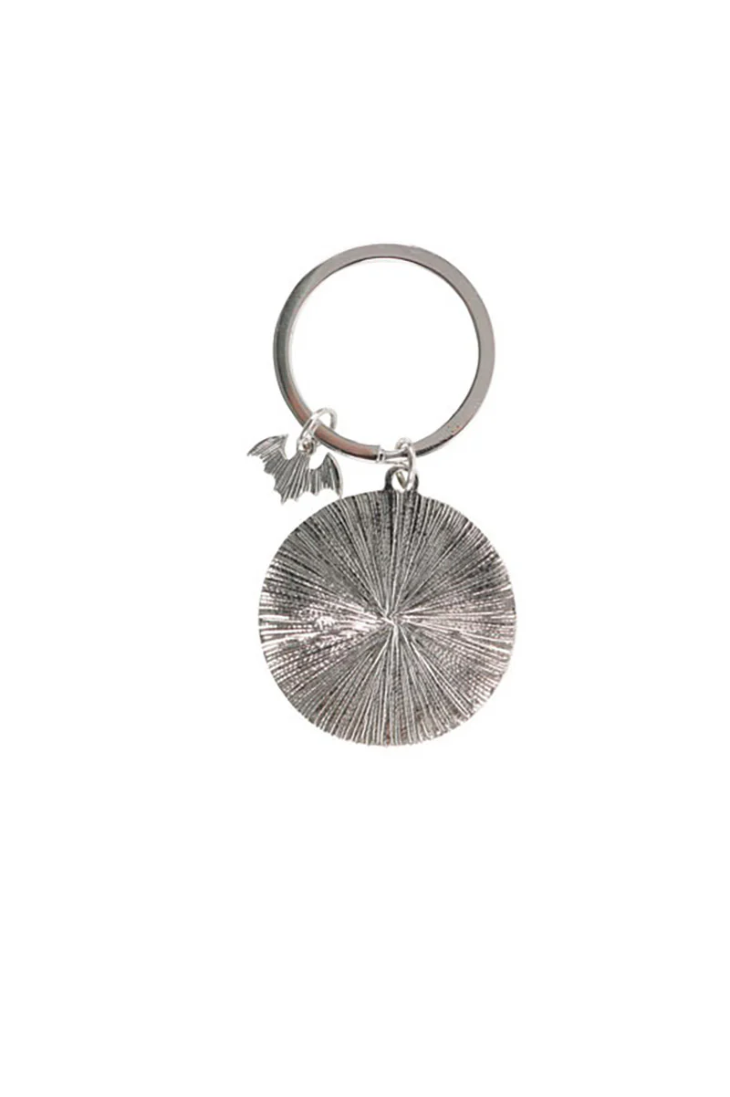 Round Bat Shit Crazy Keyring - Image 4