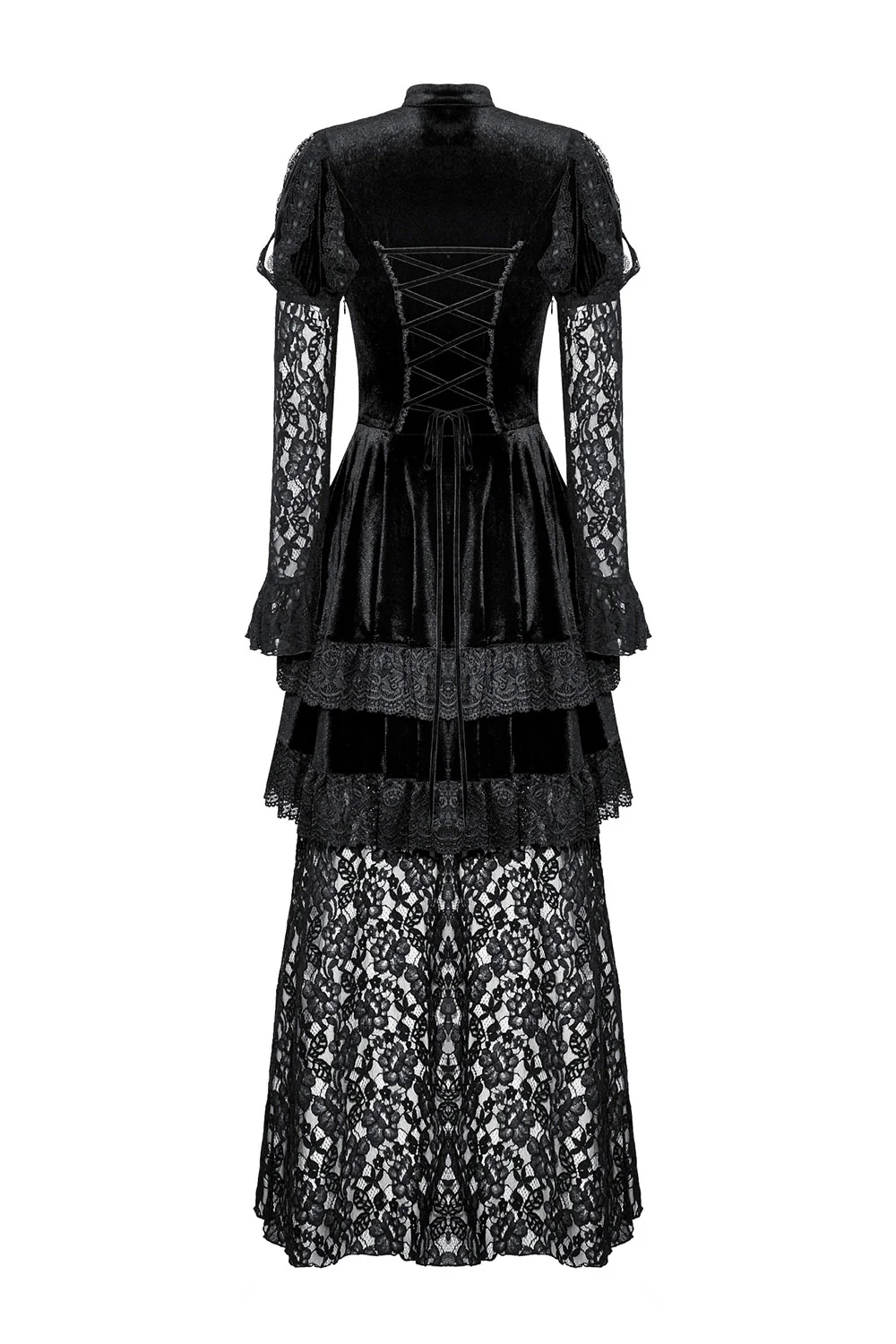 Royalcore Layered Dark Princess Dress - Image 10