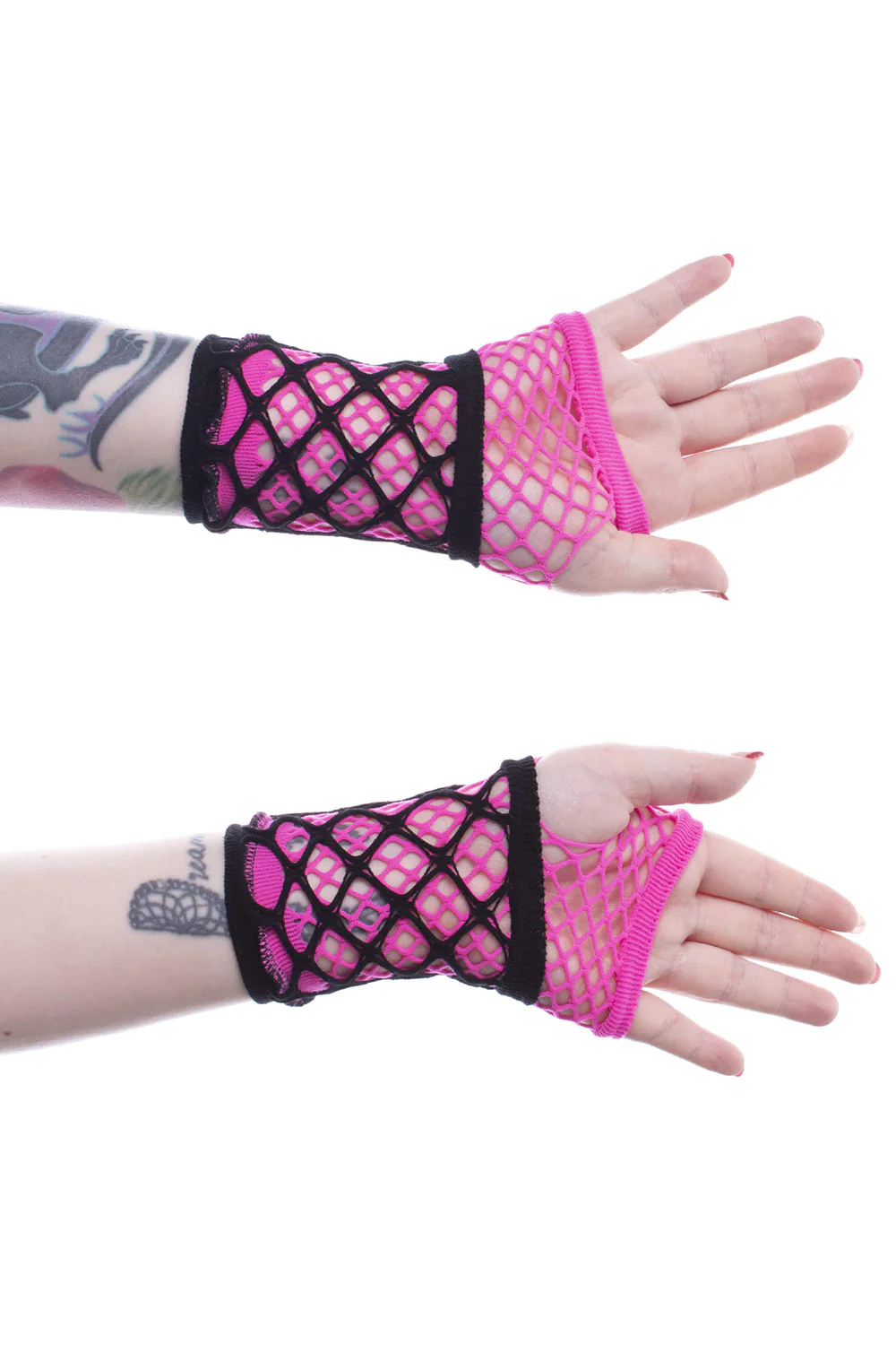 Ruby Mesh Gloves [PINK/BLACK] - Image 3