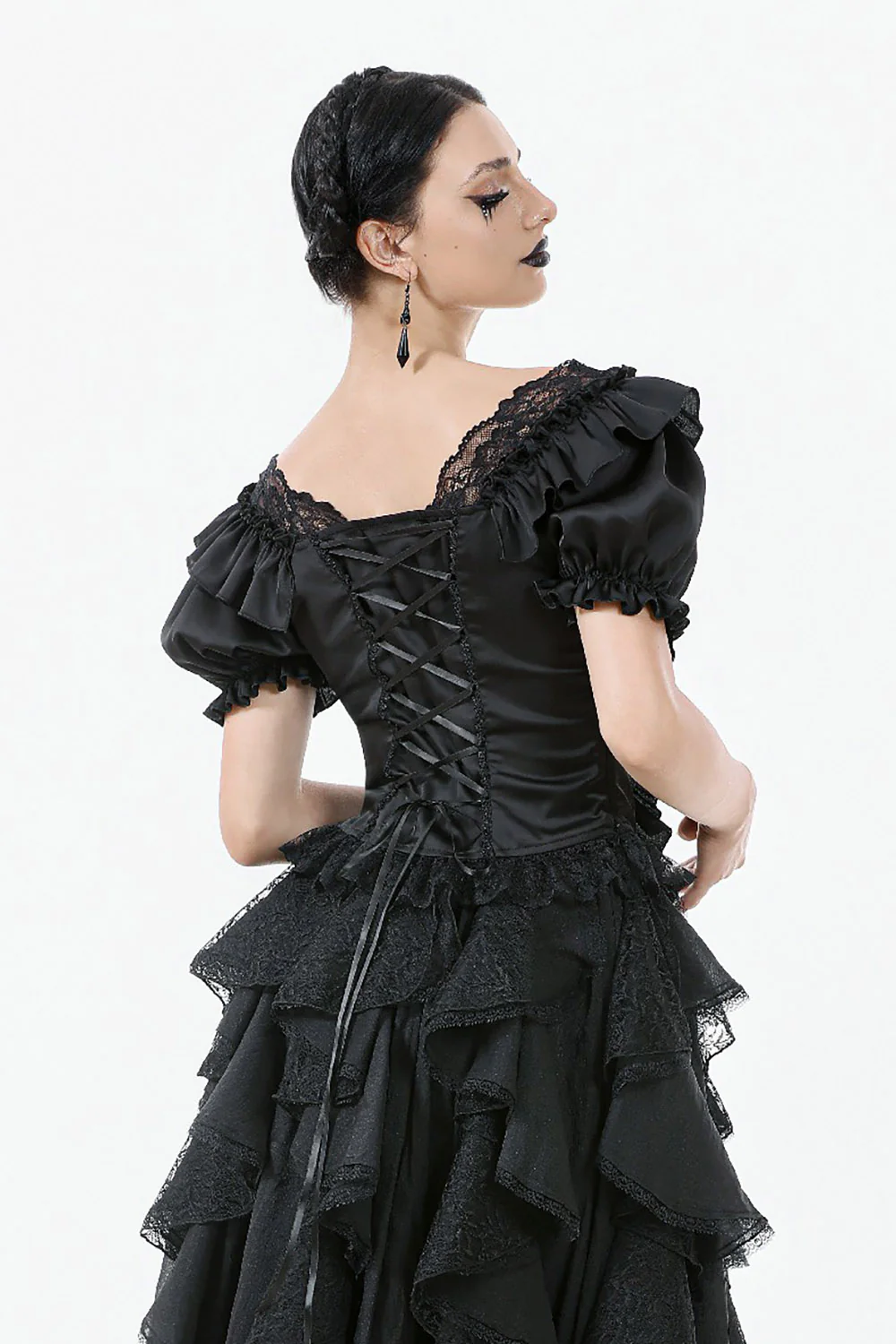 Ruffed Rococo Puff Sleeved Top - Image 4