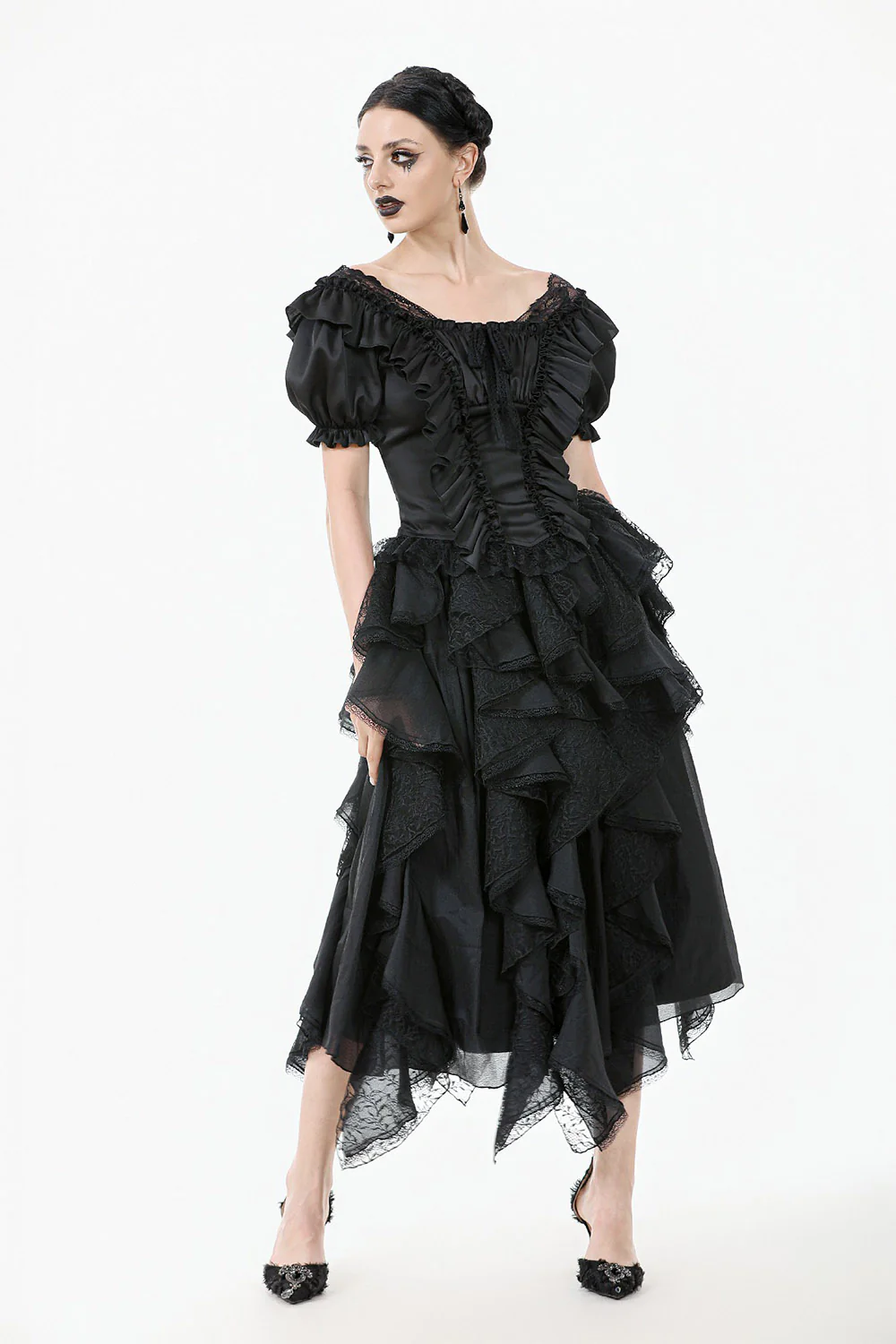 Ruffed Rococo Puff Sleeved Top - Image 6