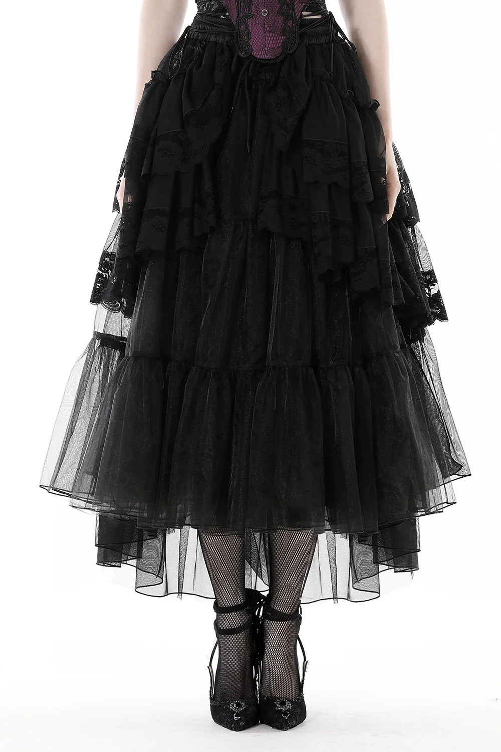 Ruffled Bustle Tulle Skirt - Image 4