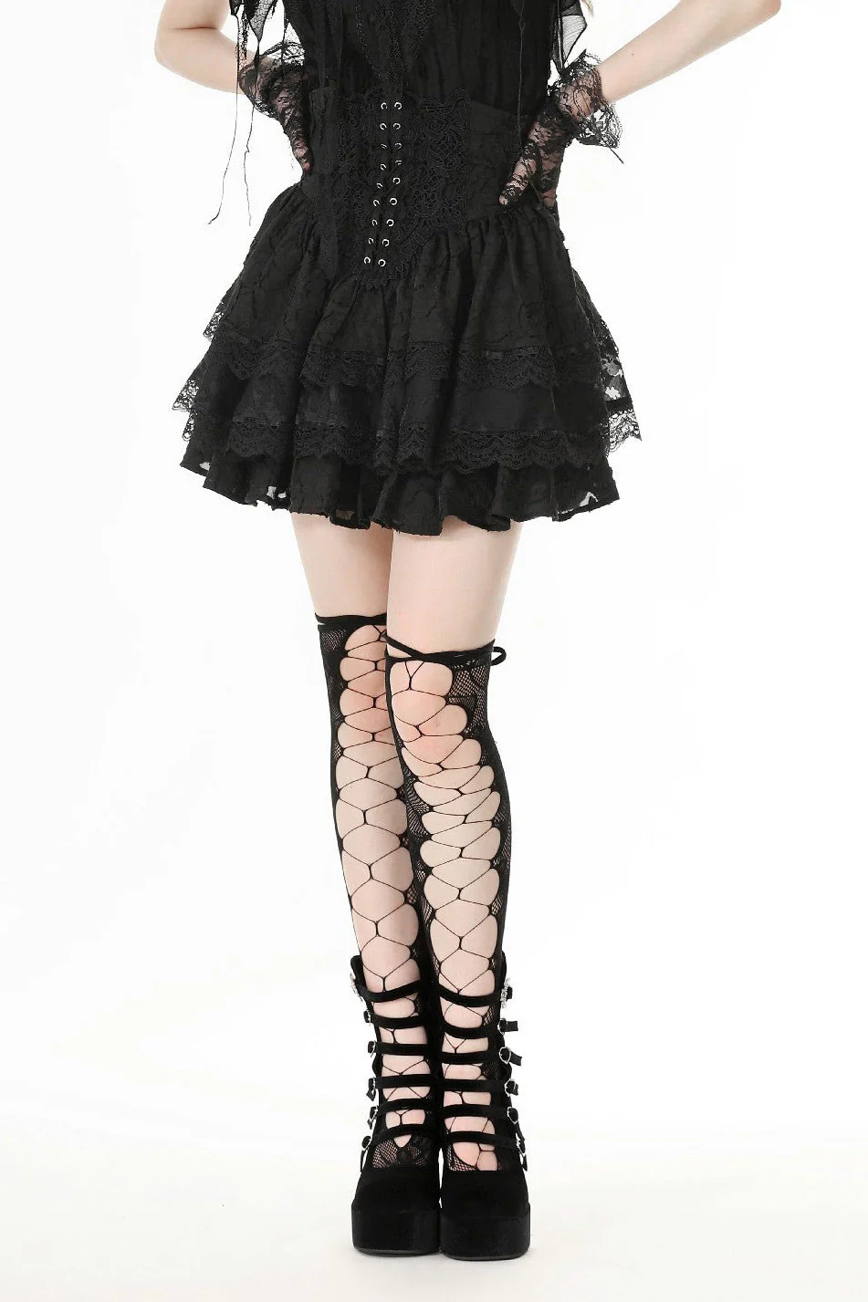 Ruffled Corset Mini Skirt - Image 3