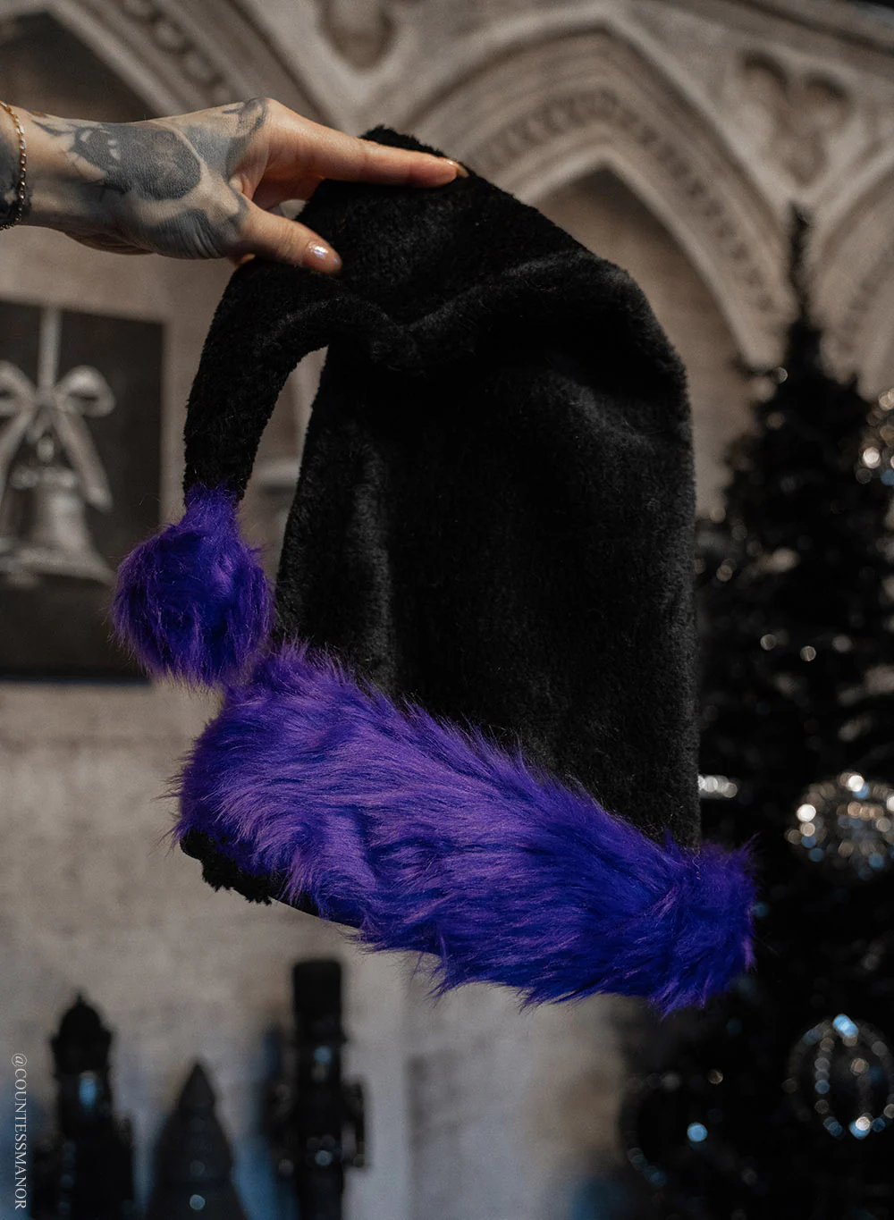 Santa Claws Hat [Black/Purple] - Image 10