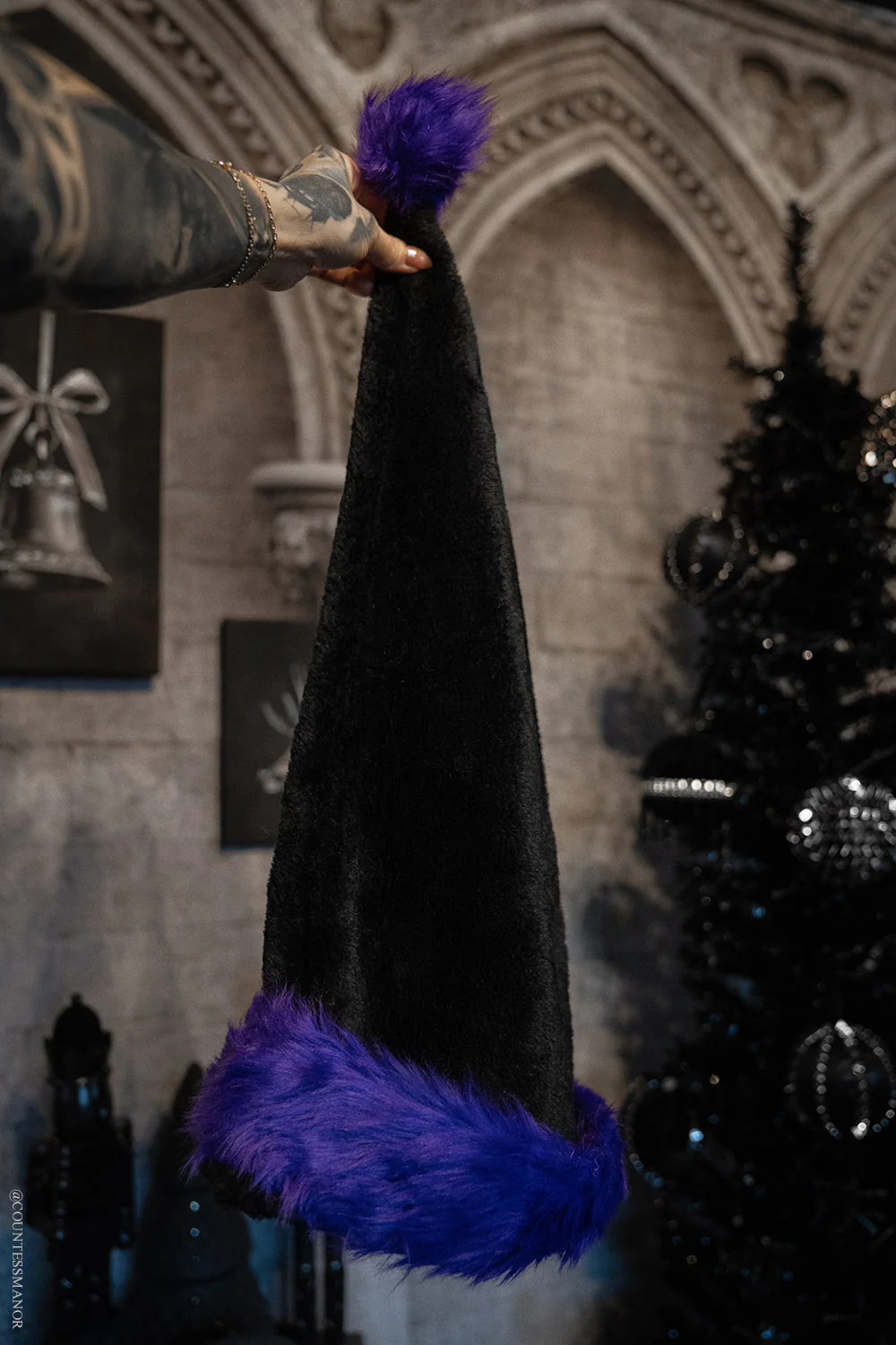 Santa Claws Hat [Black/Purple] - Image 9