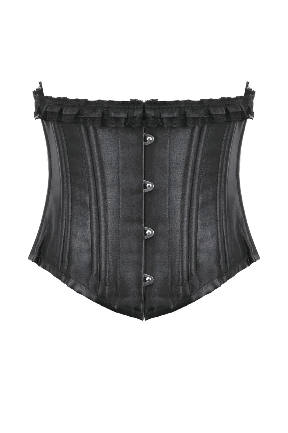 Satin Boudoir Ruffle Corset - Image 8
