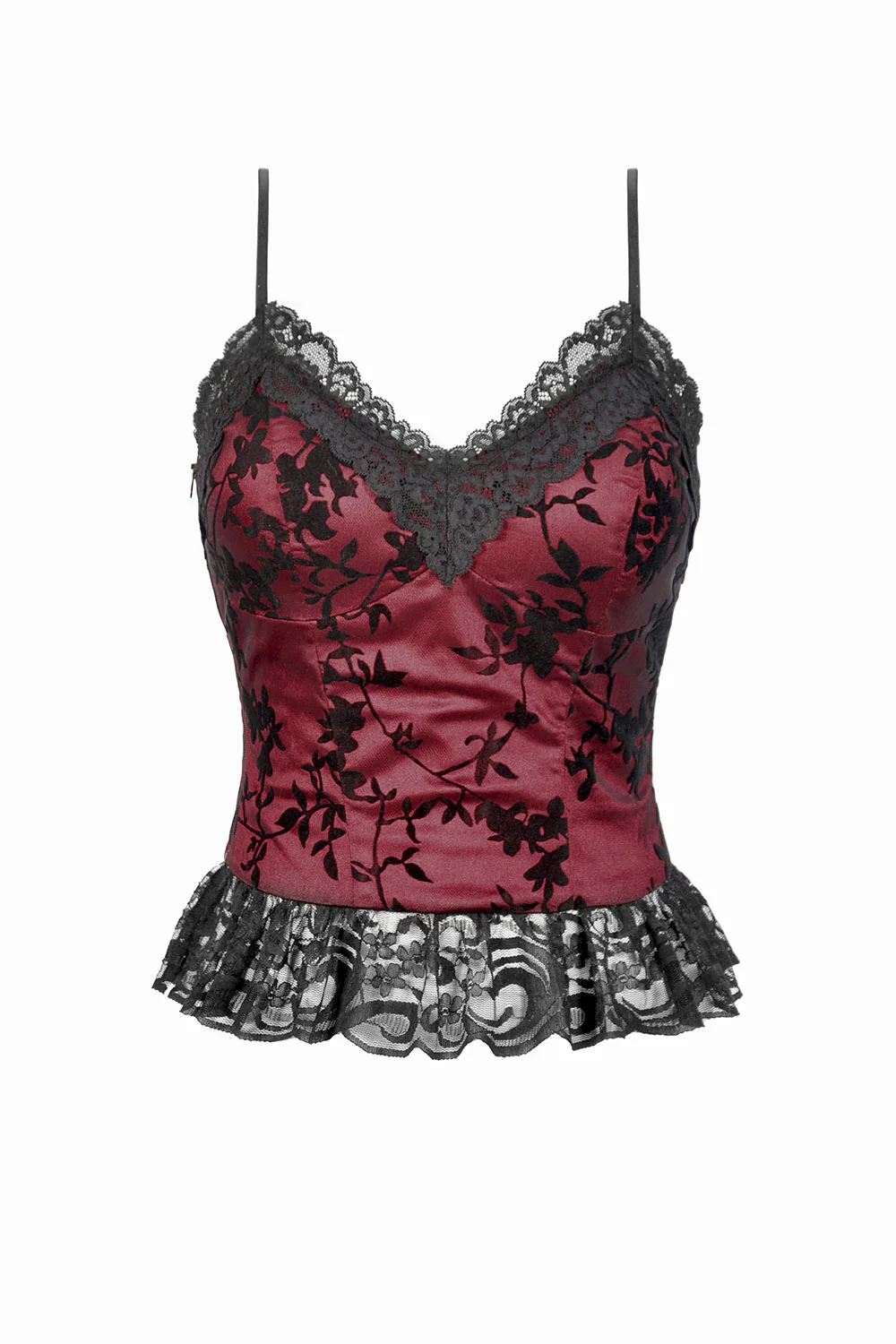 Scarlet Bloom Lace Tank Top - Image 2