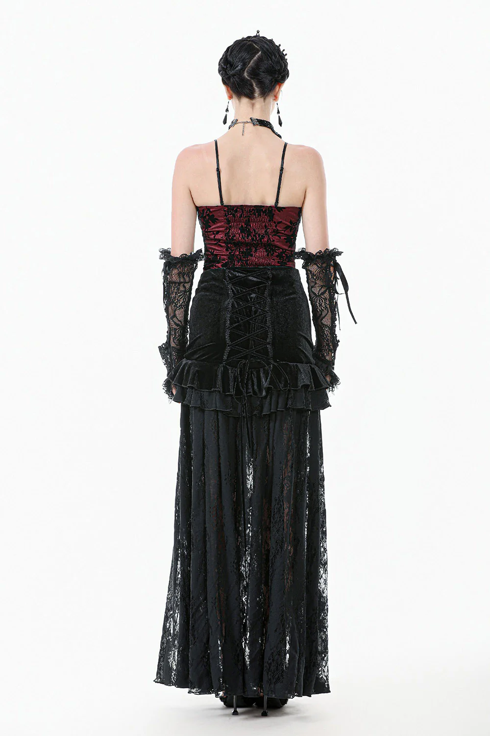 Scarlet Bloom Lace Tank Top - Image 7