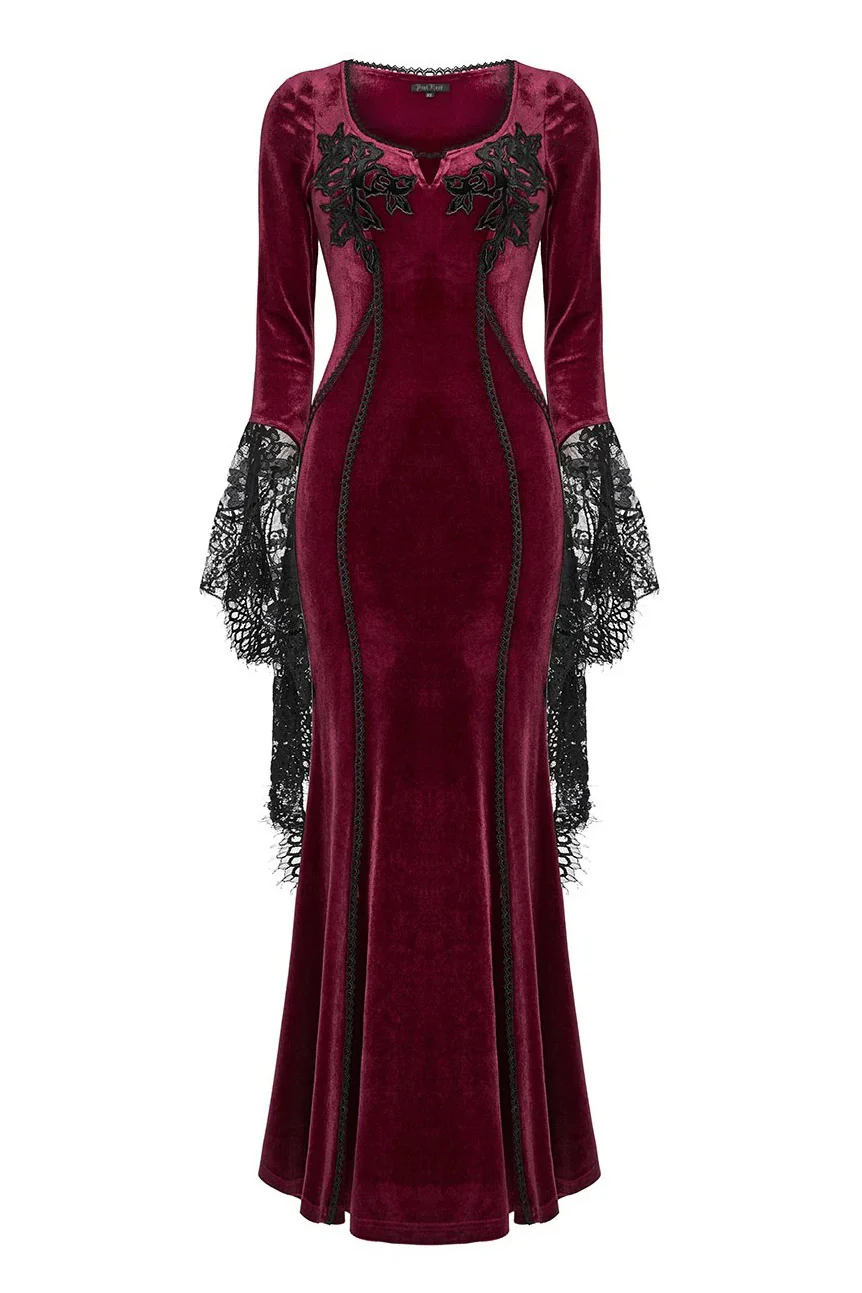 Scarlet Petals Maxi Dress [Red Velvet] - Image 6