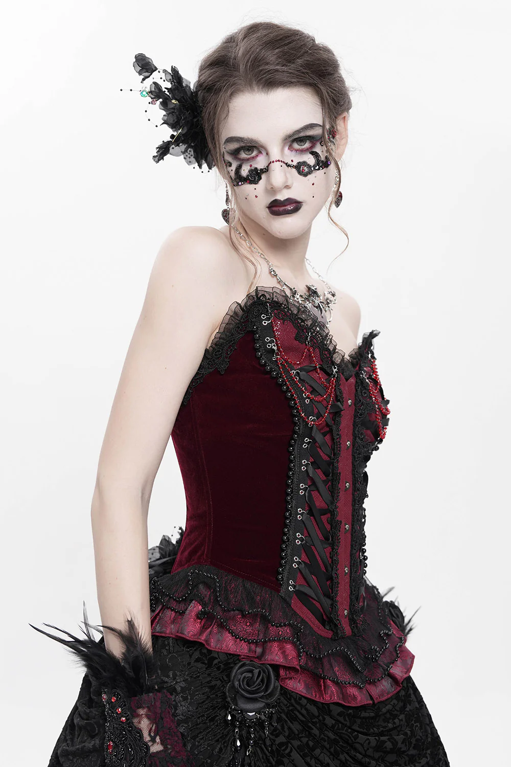 Scarlet Rose Beaded Bustier - Image 2