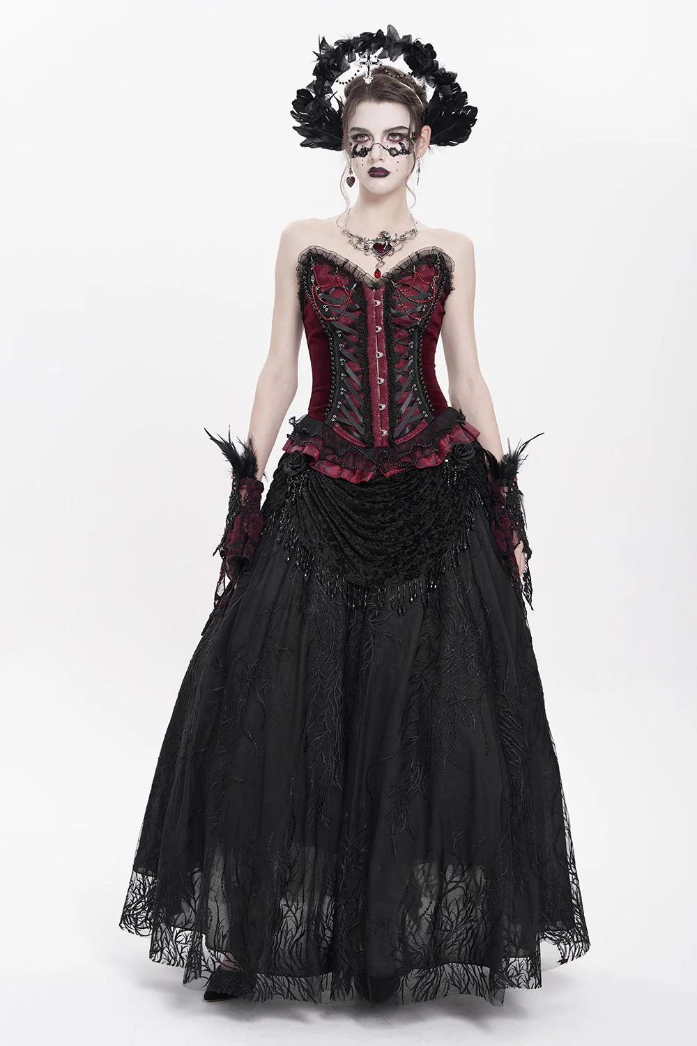Scarlet Rose Beaded Bustier - Image 4
