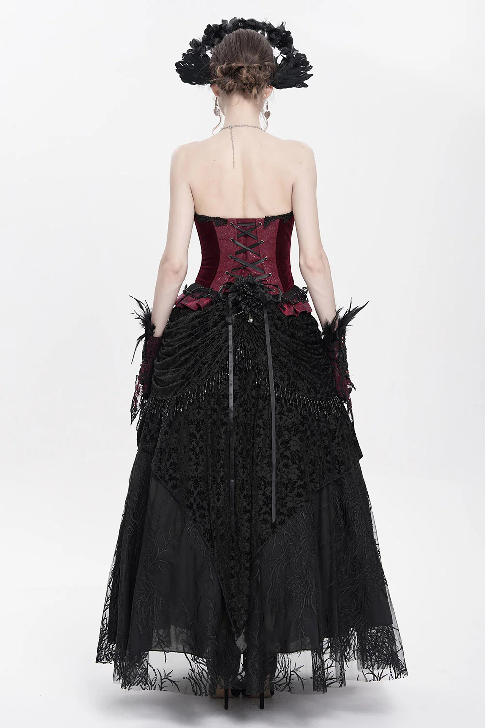 Scarlet Rose Beaded Bustier - Image 6
