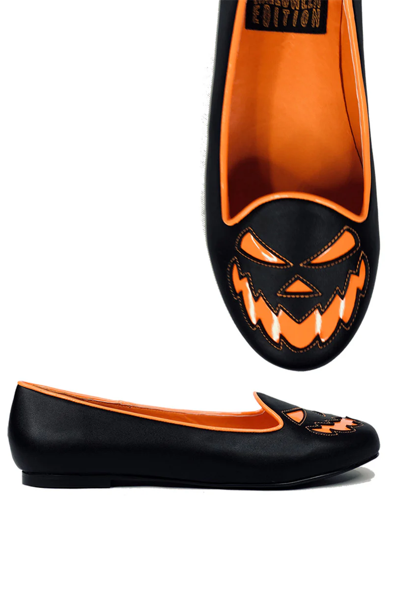 Scary Jack Flats [Matte Black / Orange] - Image 2