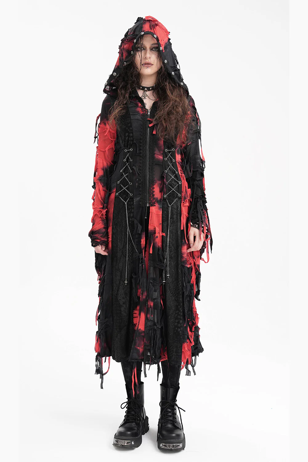 Scavenger Shredded Hooded Cardigan - Image 3