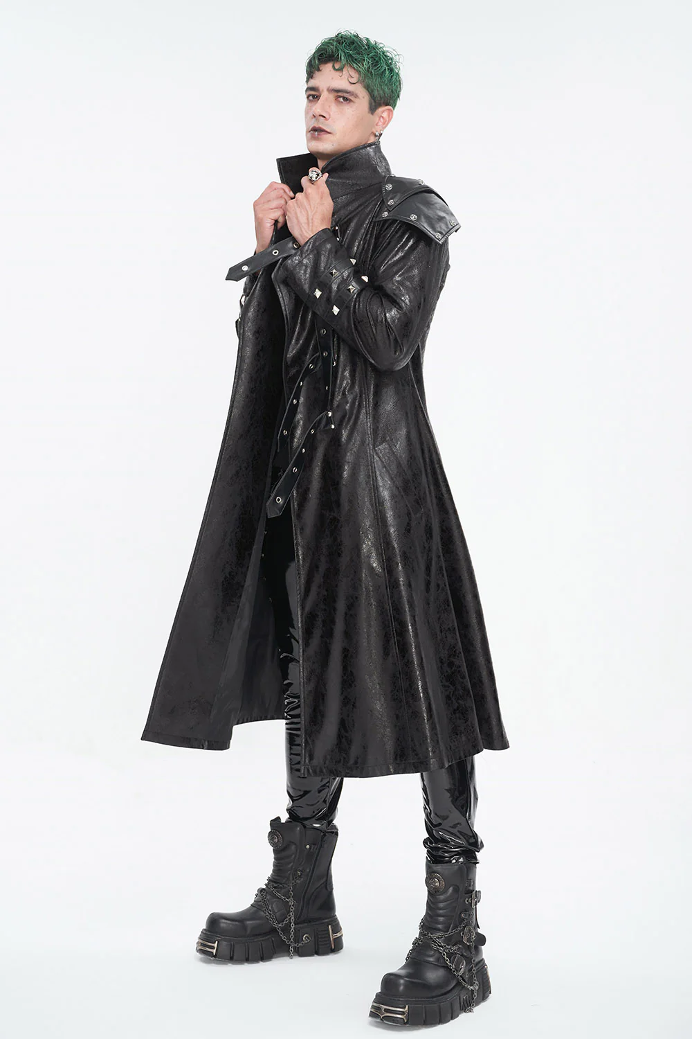 Scorch Leather Trenchcoat - Image 6