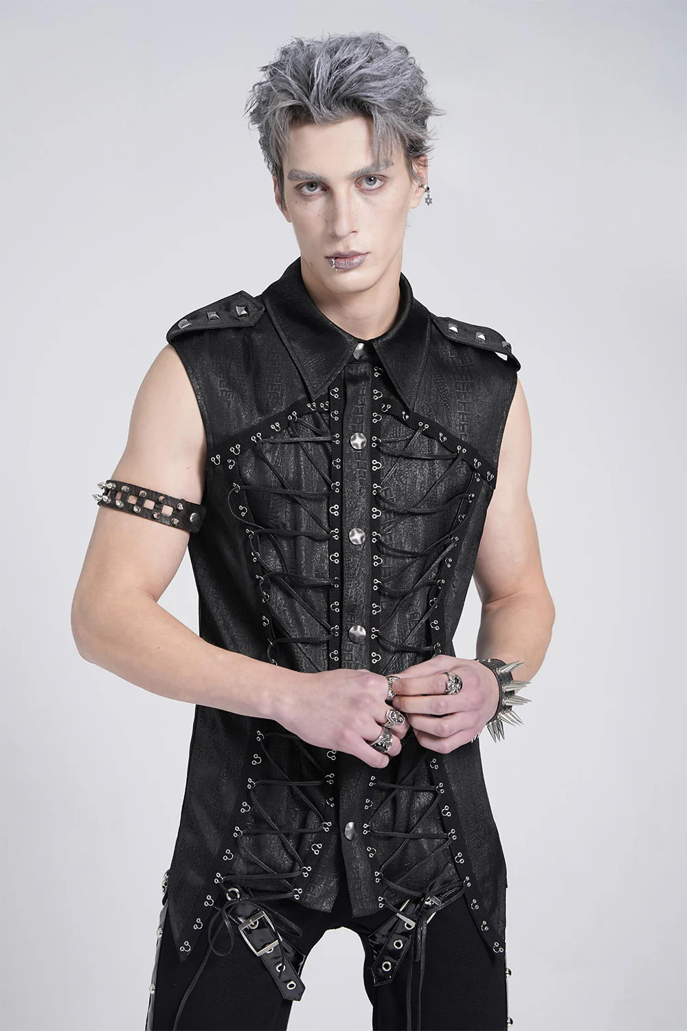 Serpentine Lace-Up Tank Top - Image 2