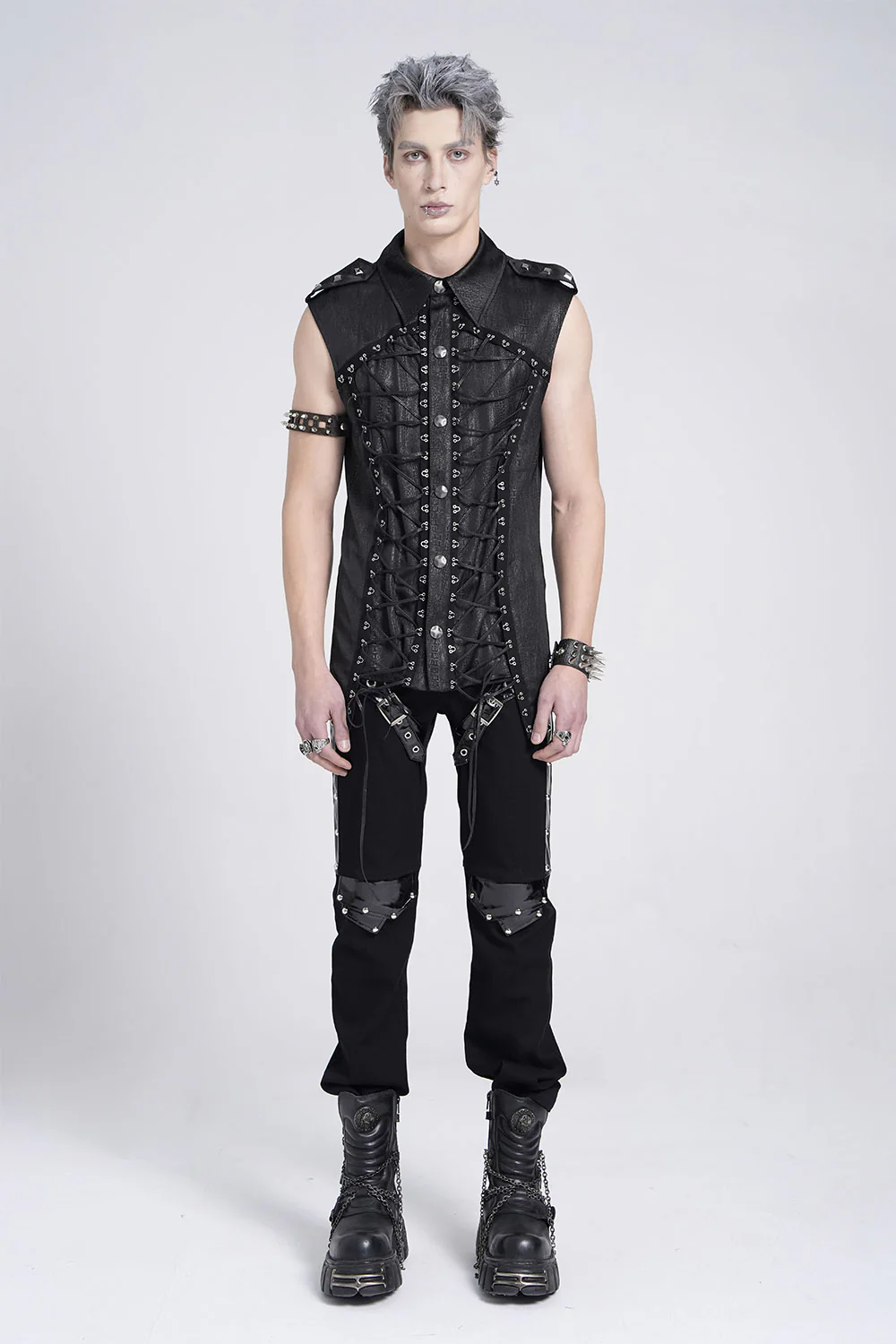 Serpentine Lace-Up Tank Top - Image 4