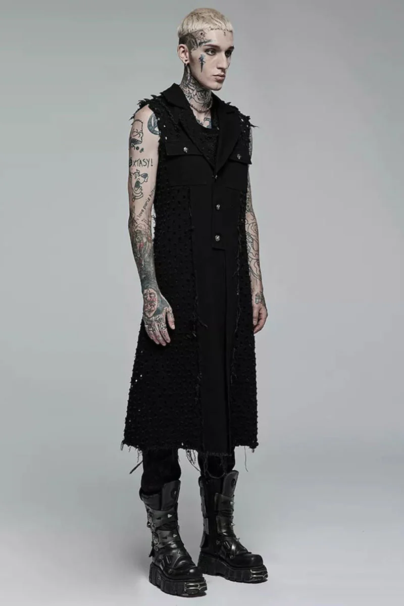 Shadowcast Spiked Trench Coat - Image 3