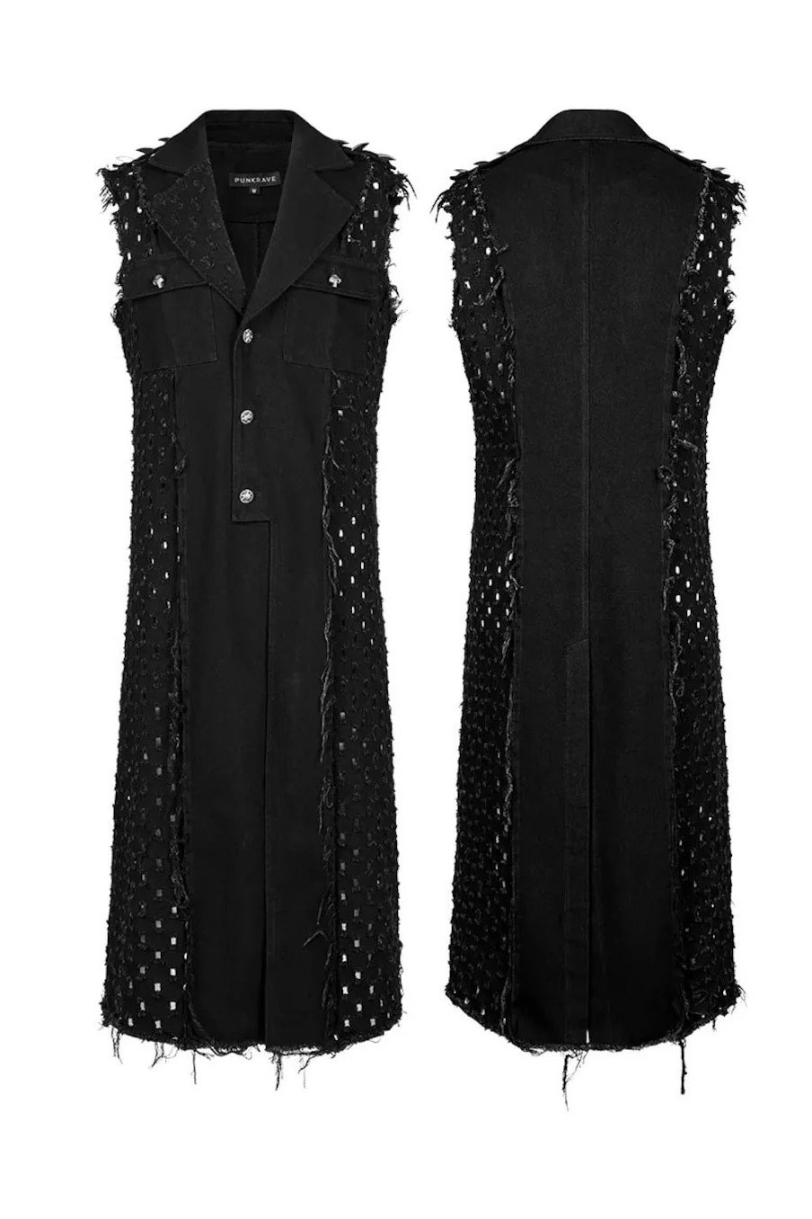 Shadowcast Spiked Trench Coat - Image 5