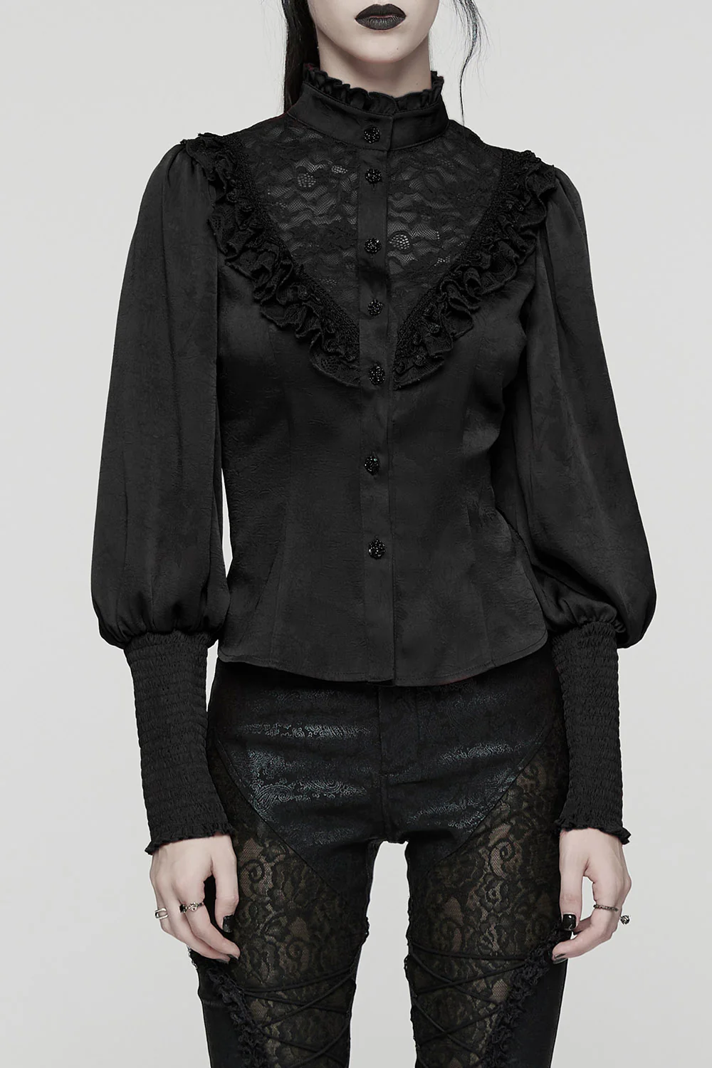 Shadowed Aristocracy Blouse [Black]