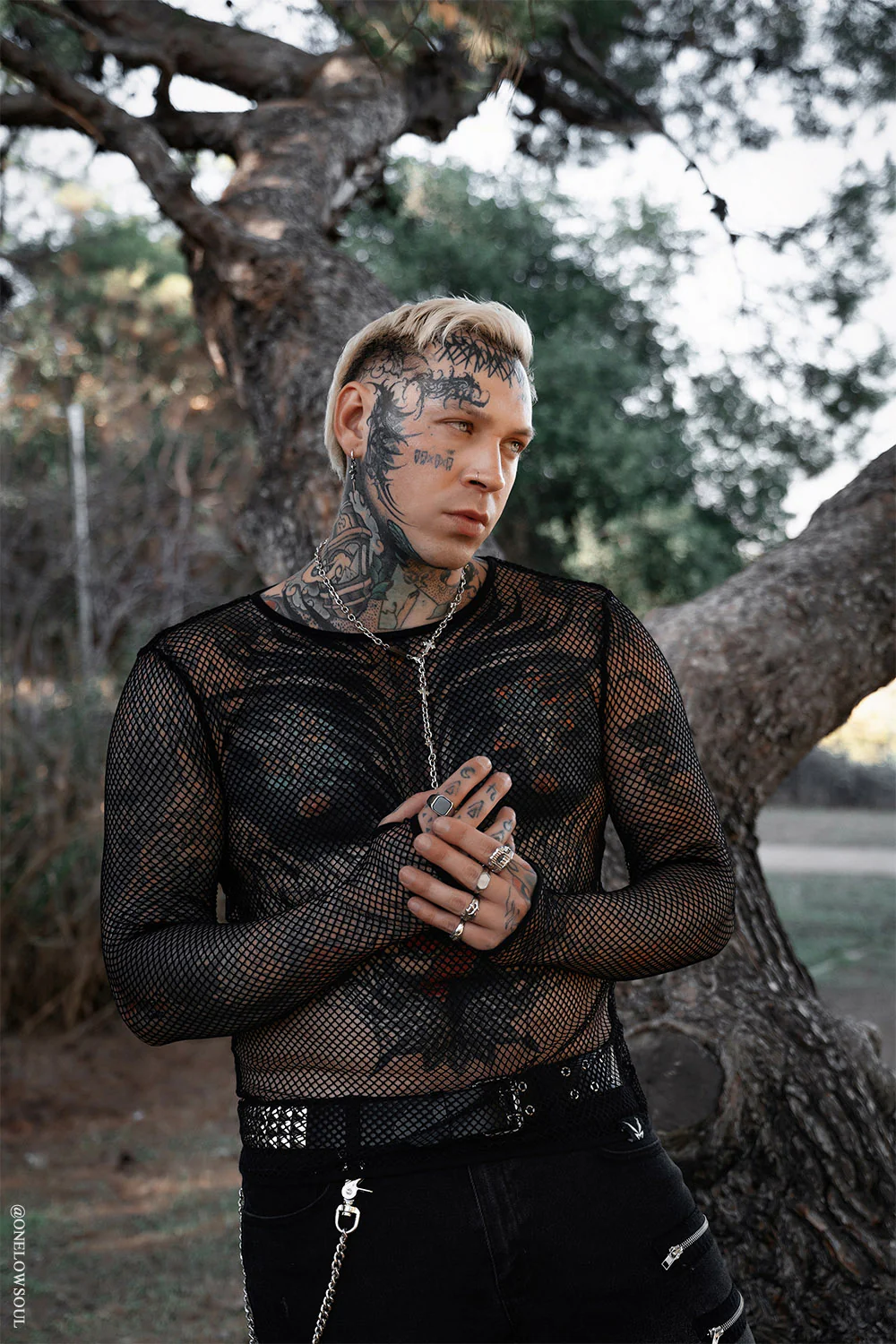 Shadowgrid Fishnet Shirt - Image 4