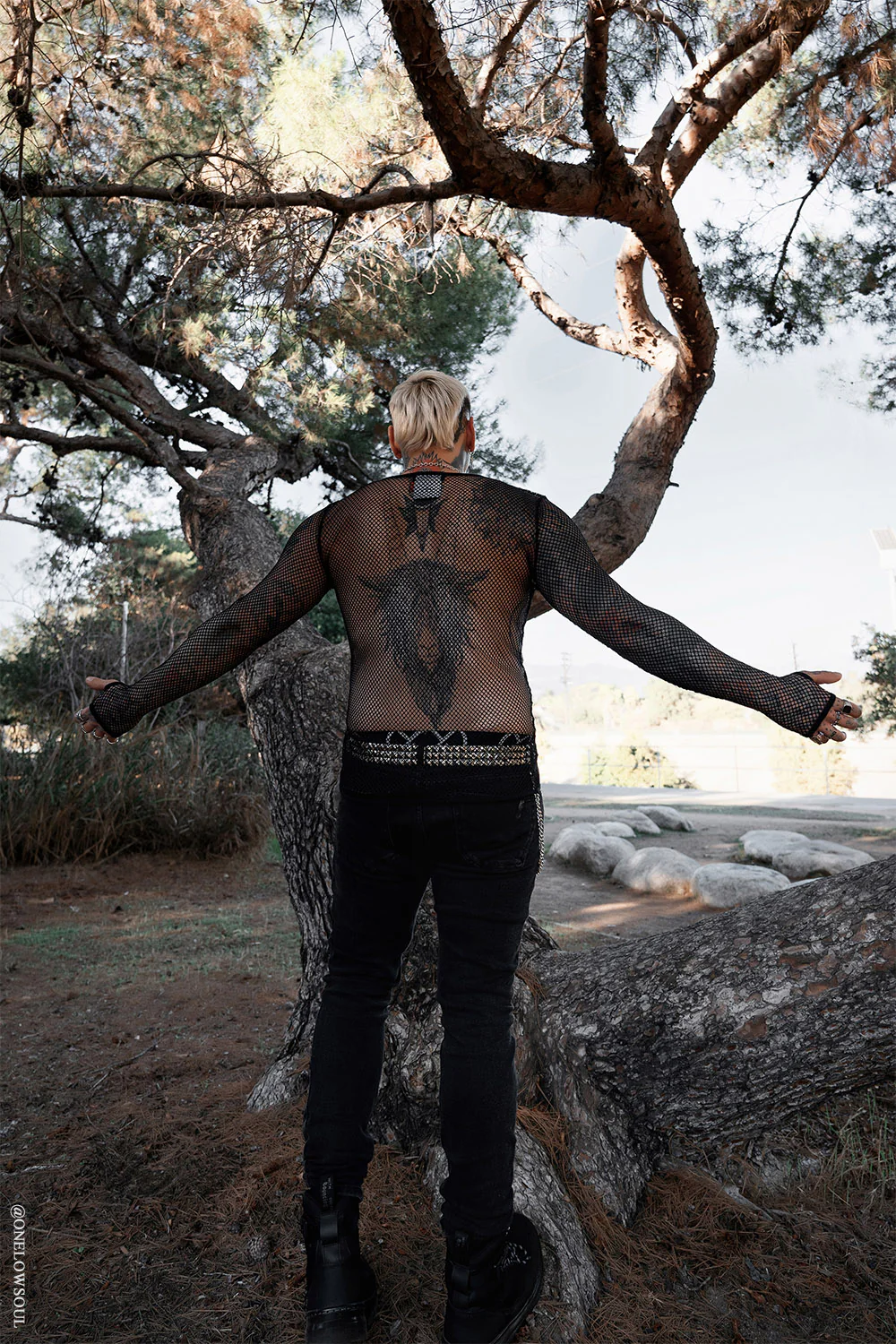Shadowgrid Fishnet Shirt - Image 6