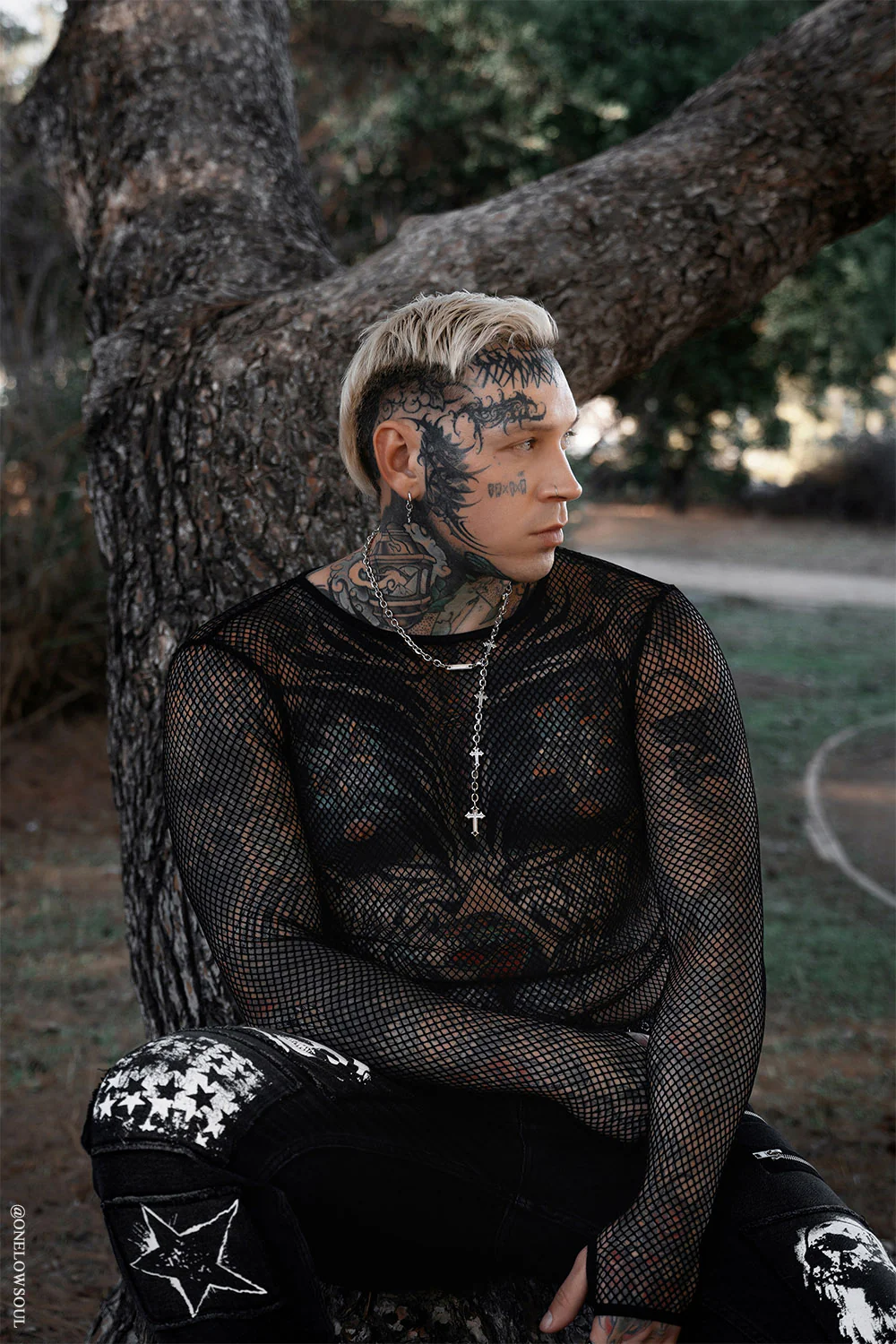 Shadowgrid Fishnet Shirt - Image 7