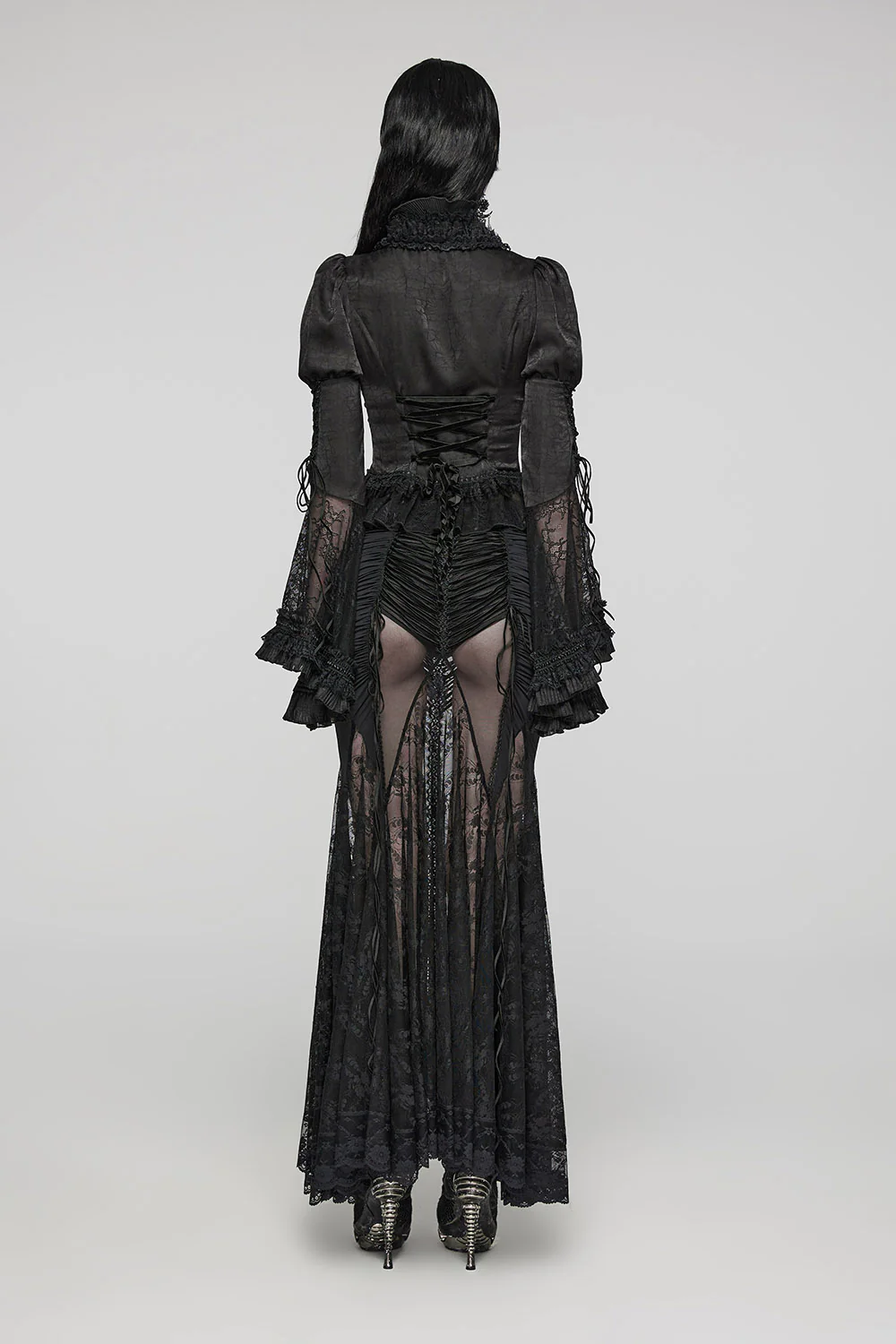 Sheer Specter Mesh Maxi Skirt - Image 5