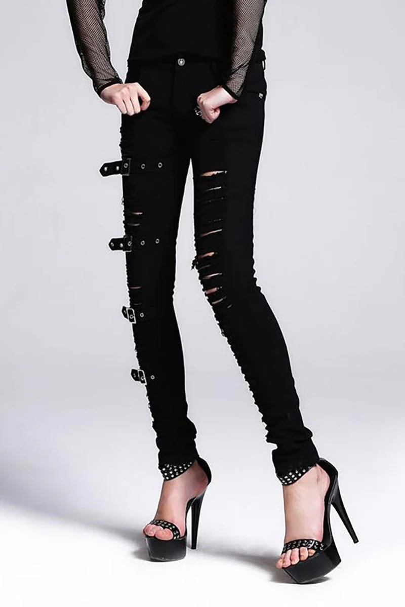RIP Shredded Punk Jeans - Image 3