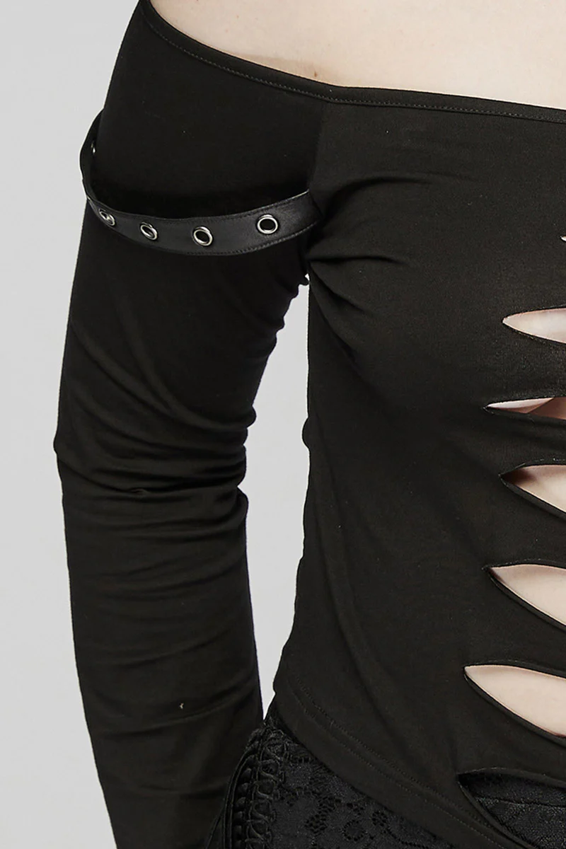 Shredded Punk Pierced Top [Plus Size] - Image 6