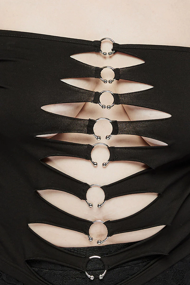 Shredded Punk Pierced Top [Plus Size] - Image 7