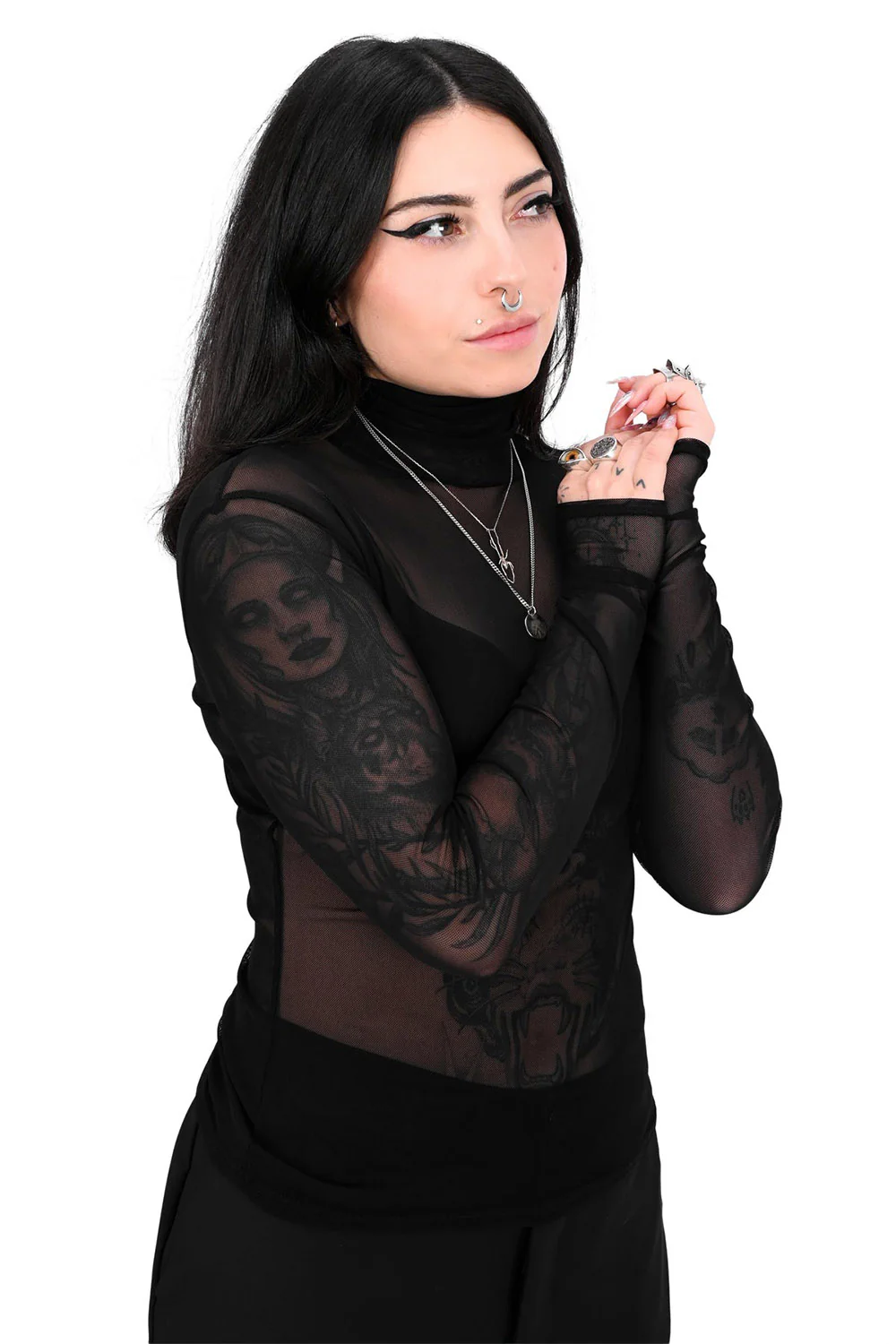 Signature Mesh Turtle Neck - Image 4