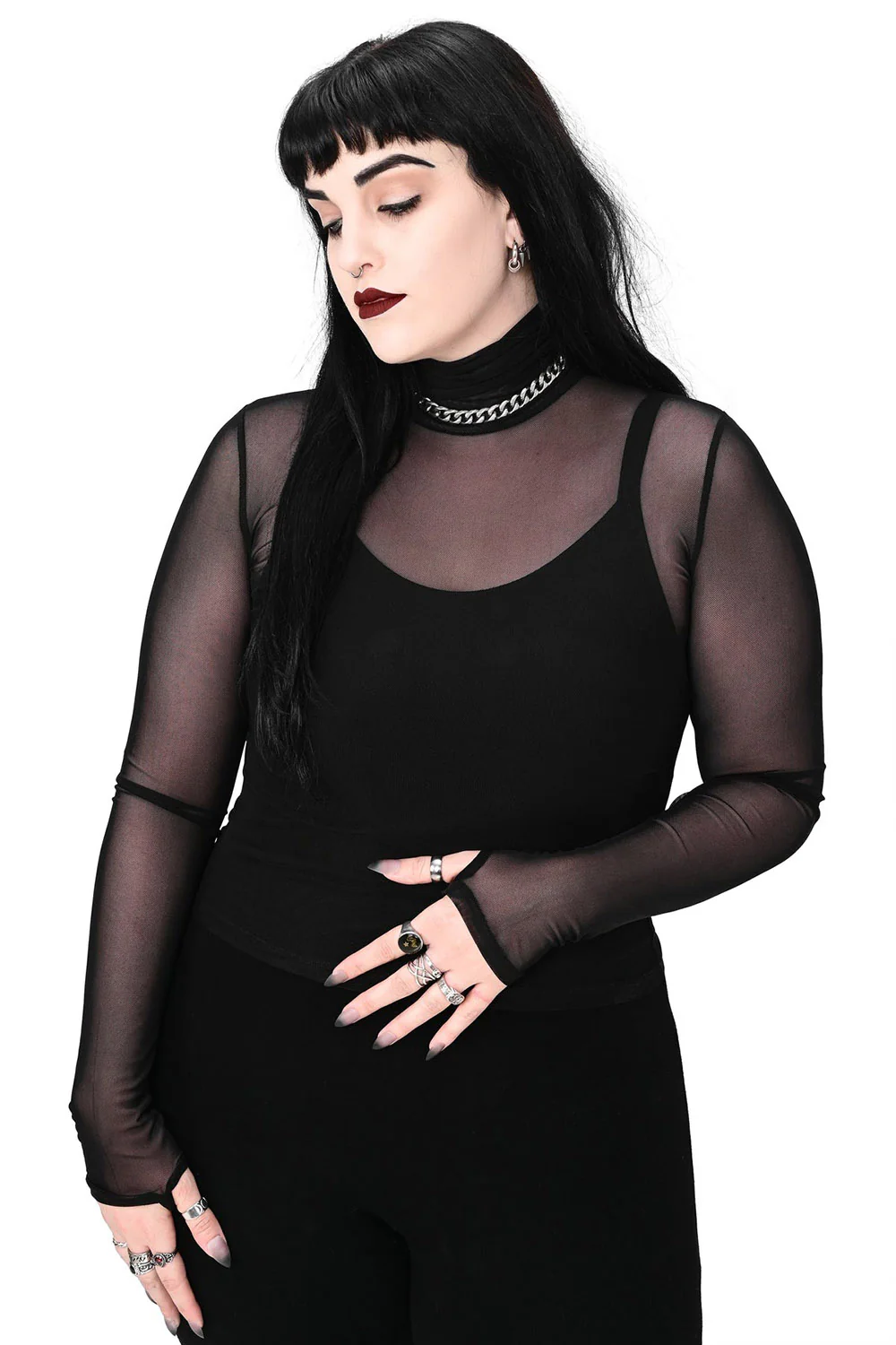 Signature Mesh Turtle Neck - Image 5