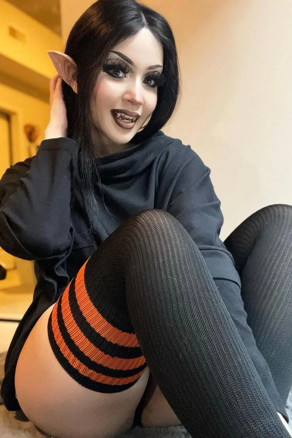 Sinful Stripes Thigh Highs [Multiple Colors] - Image 3