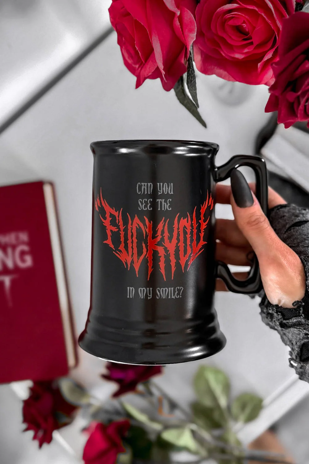 Sinister Smile Schooner Mug