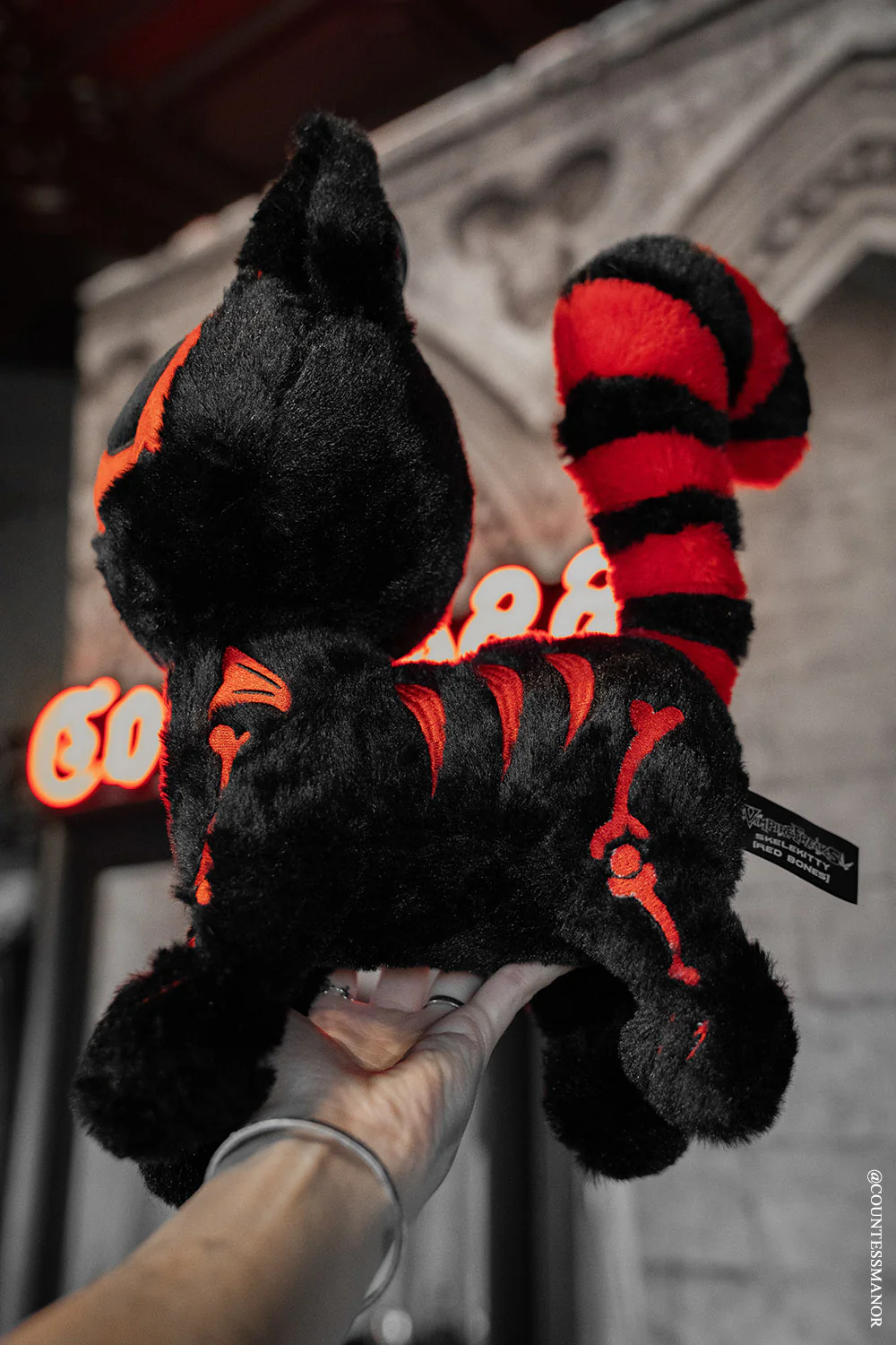 Skelekitty Plush Toy [Red Bones Limited Edition] - Image 2