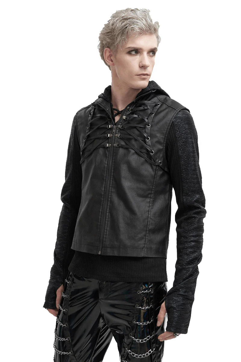 Skeletal Spine Motorcycle Vest - Image 2