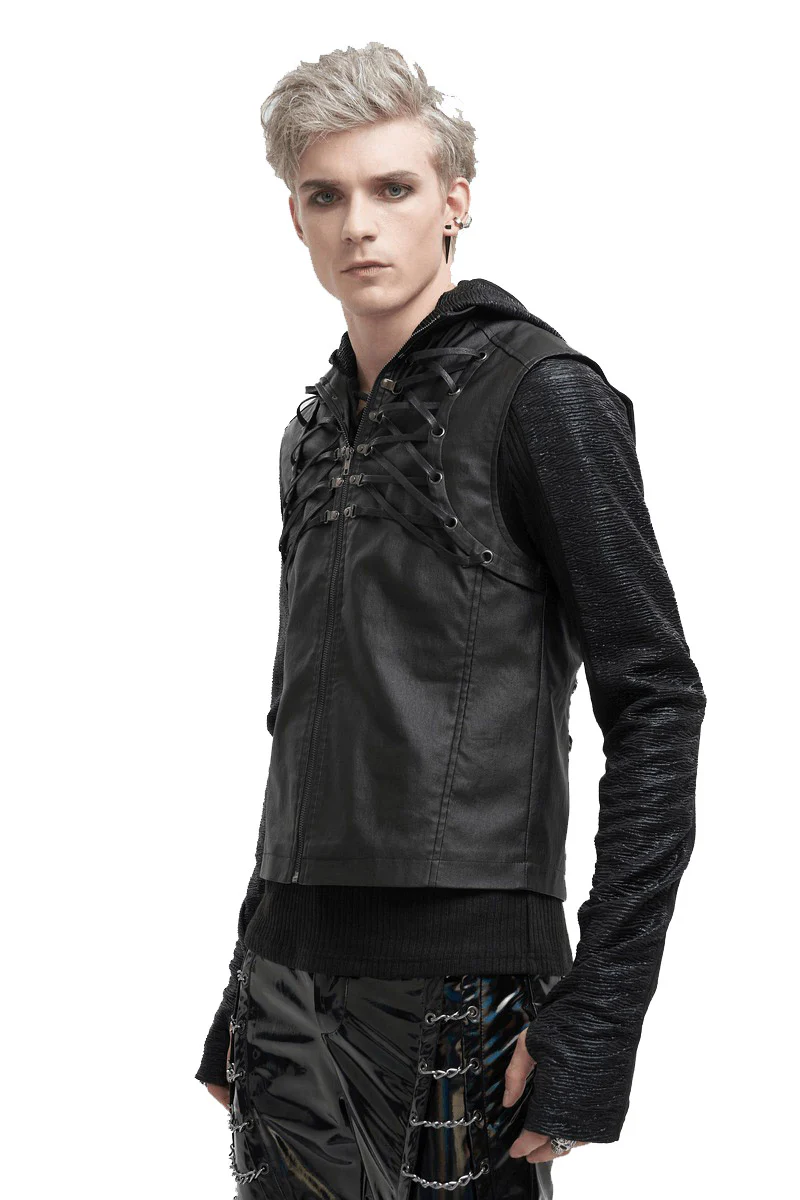 Skeletal Spine Motorcycle Vest - Image 3