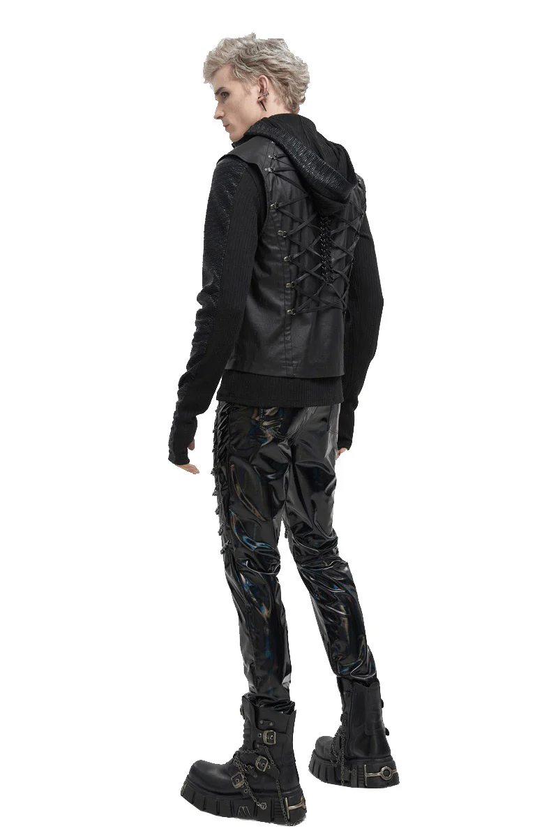 Skeletal Spine Motorcycle Vest - Image 5