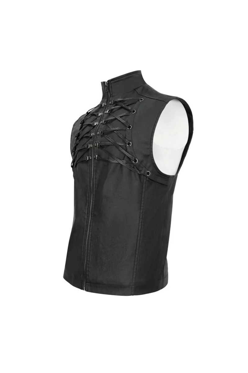 Skeletal Spine Motorcycle Vest - Image 8