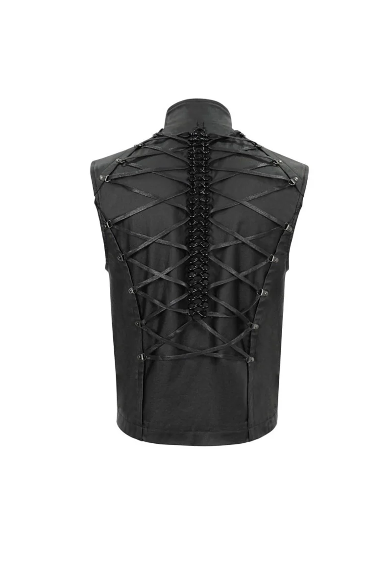 Skeletal Spine Motorcycle Vest - Image 9